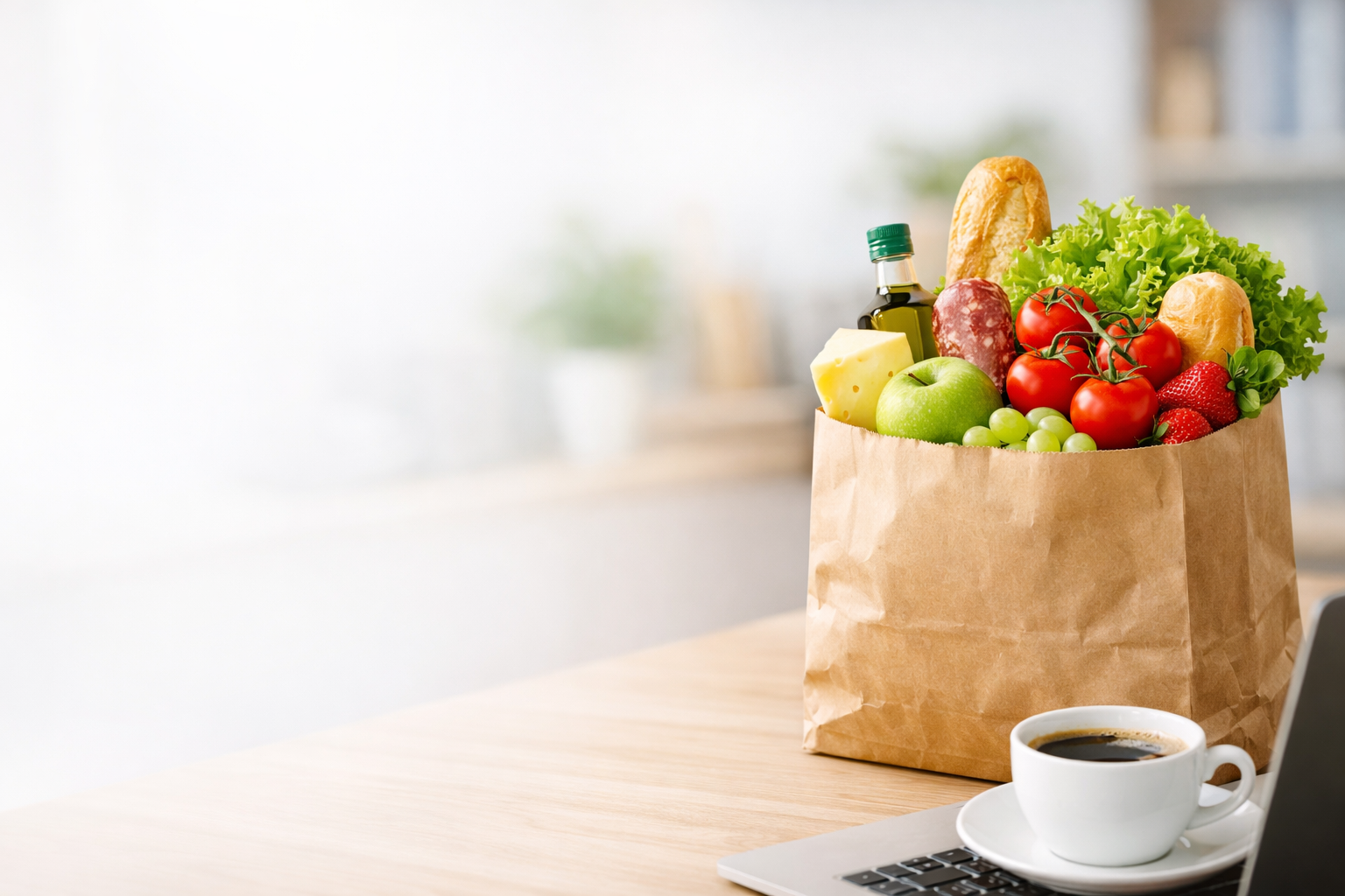 Header Branche Lebensmittel Genuss Frischer Einkauf Im Homeoffice